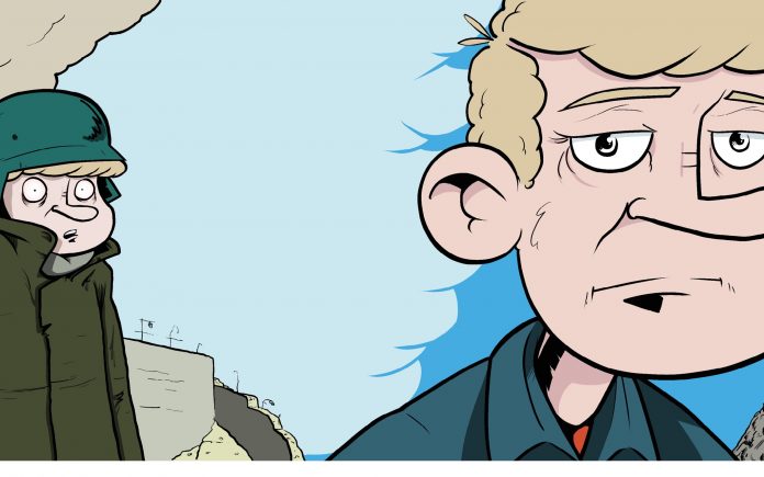 Historien formidles gjennom en tegneserie av Vegard Albert Skogmo