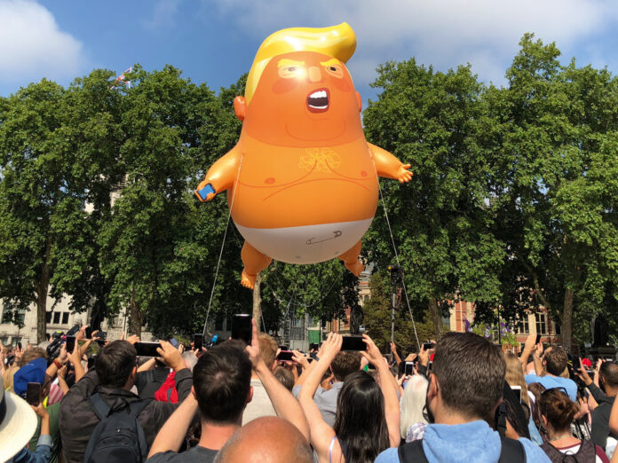 Donald Trump-formet ballong